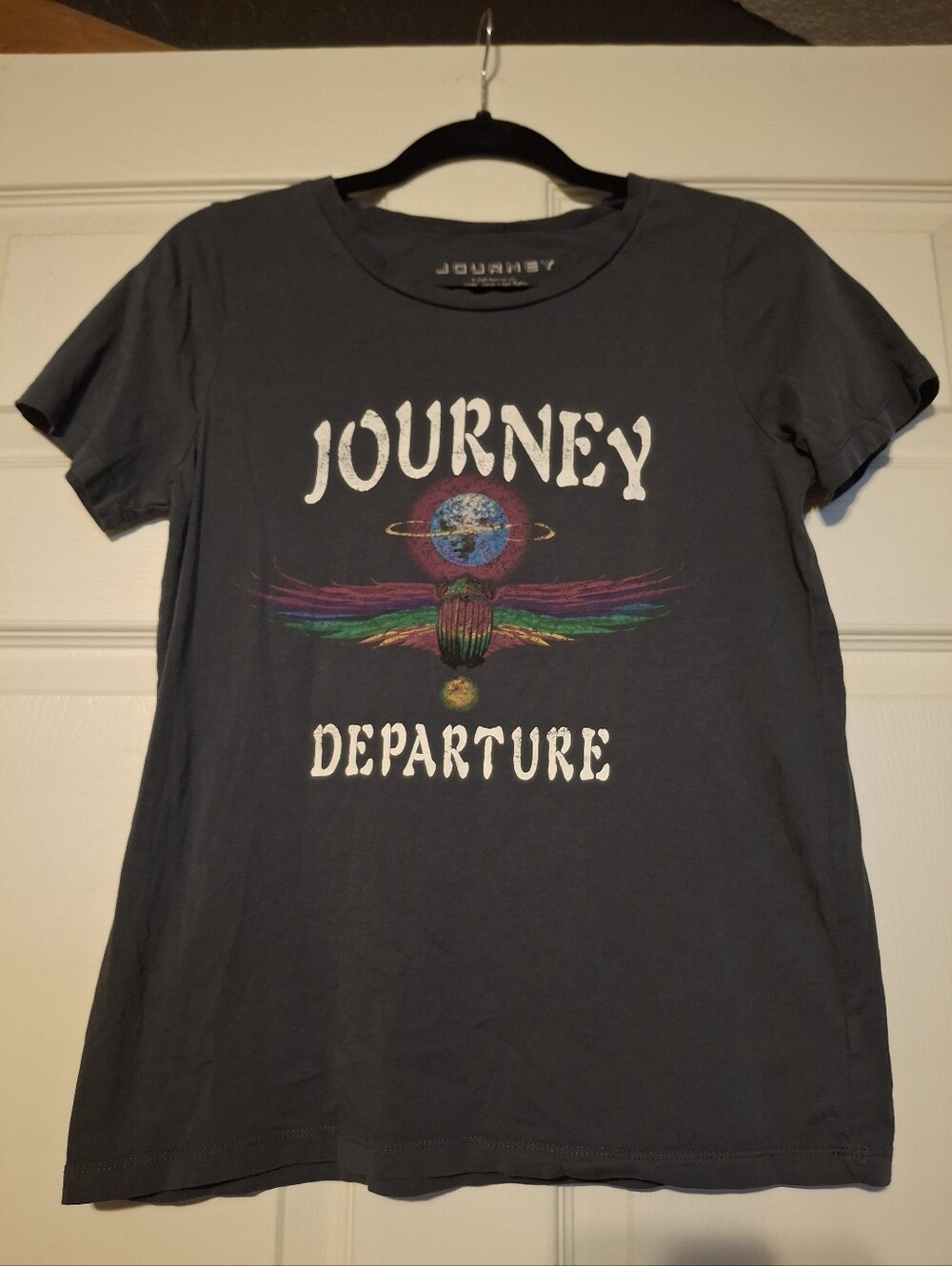 Journey "Departure" Graphic Band Tee - Charcoal Gray